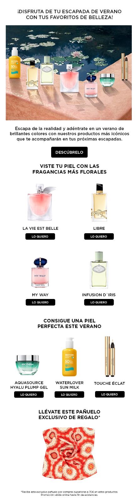 Summer fragrance newsletter