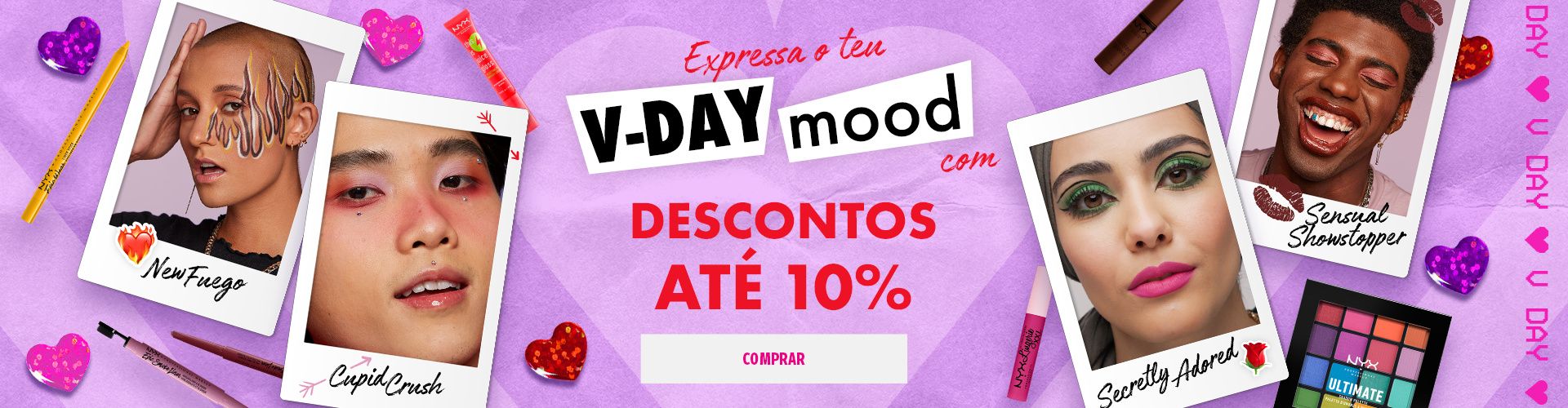 NYX V-Day Mood display banner
